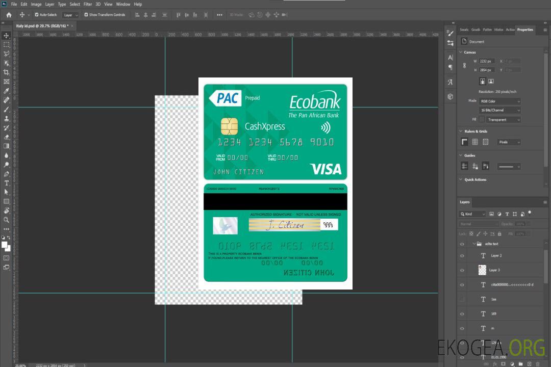 Carte Visa Cashxpress Ecobank Bénin template Carte Visa Cashxpress Ecobank Bénin template